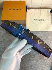 Forubags Louis Vuitton belt blue buckle - 4