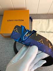 Forubags Louis Vuitton belt blue buckle - 3