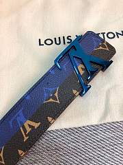 Forubags Louis Vuitton belt blue buckle - 5