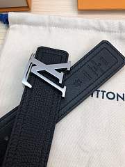 Forubags Louis Vuitton belt in black silver buckle - 6