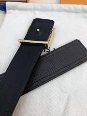 Forubags Louis Vuitton belt in black gold buckle - 3