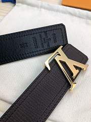 Forubags Louis Vuitton belt in black gold buckle - 4
