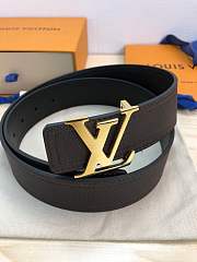 Forubags Louis Vuitton belt in black gold buckle - 6