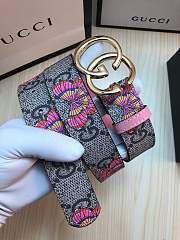 gucci belt butterfly gold buckle - 4