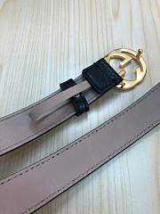 gucci belt black colour gold double G - 4