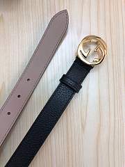 gucci belt black colour gold double G - 2