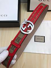 gucci belt silver double G - 2