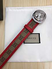 gucci belt silver double G - 3
