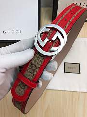 gucci belt silver double G - 4