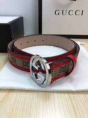 gucci belt silver double G - 5
