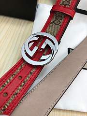 gucci belt silver double G - 6