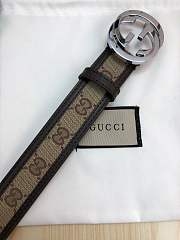 gucci belt silver GG - 5
