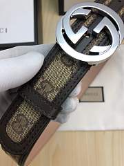 gucci belt silver GG - 3