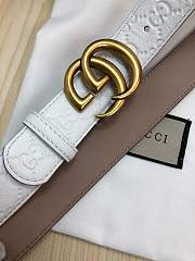 forubags gucci belt white - 4