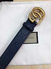forubags gucci belt dark blue - 4