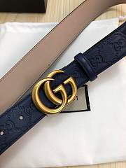 forubags gucci belt dark blue - 2