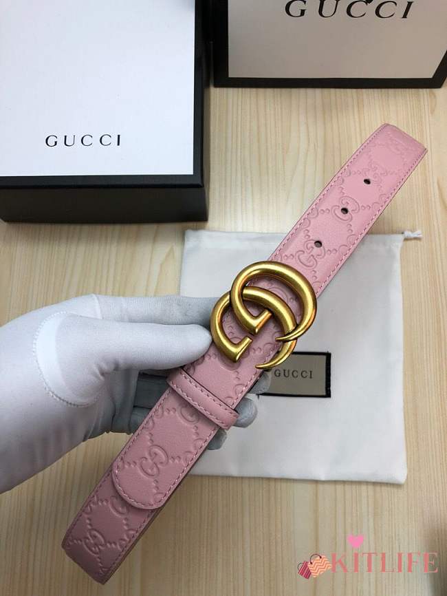 forubags gucci belt pink - 1