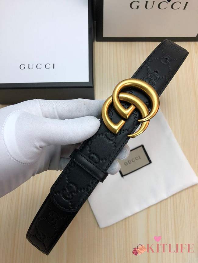 forubags gucci belt black - 1