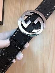 forubags gucci belt silverGG buckle - 5
