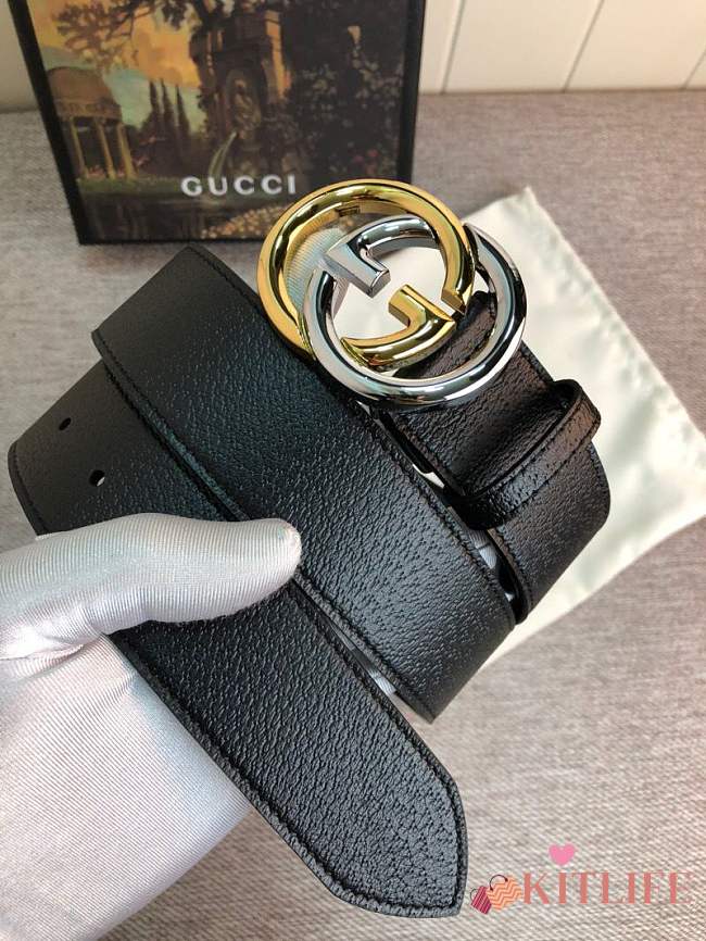 forubags gucci belt silver&gold buckle - 1