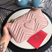 Forubags Gucci GG Marmont Small Matelassé Shoulder Bag 443497 pink - 4