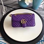 Forubags Gucci GG Marmont Small Matelassé Shoulder Bag 443497 purple - 1