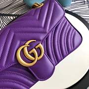 Forubags Gucci GG Marmont Small Matelassé Shoulder Bag 443497 purple - 5