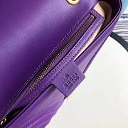 Forubags Gucci GG Marmont Small Matelassé Shoulder Bag 443497 purple - 6