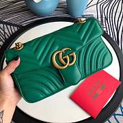 Forubags Gucci GG Marmont Small Matelassé Shoulder Bag 443497 green - 1