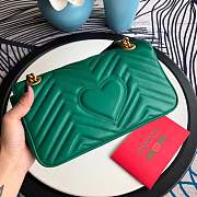 Forubags Gucci GG Marmont Small Matelassé Shoulder Bag 443497 green - 5