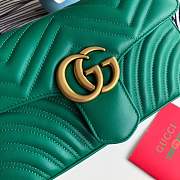 Forubags Gucci GG Marmont Small Matelassé Shoulder Bag 443497 green - 4