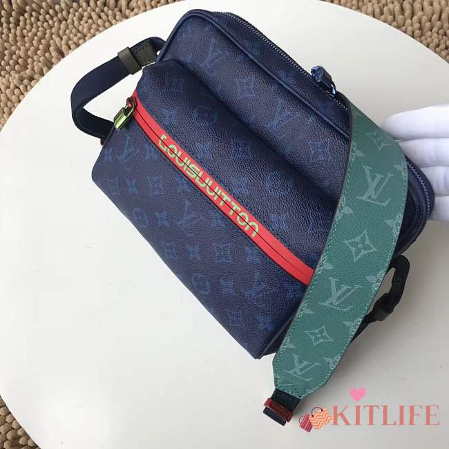 Louis Vuitton M43843 Messenger PM Monogram Bags Blue - 1