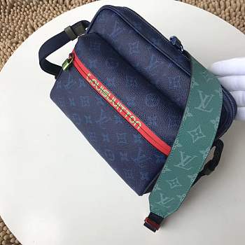 Louis Vuitton M43843 Messenger PM Monogram Bags Blue