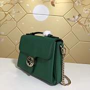 Gucci GG Flap Shoulder Bag On Chain Green 5103032 - 5