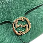 Gucci GG Flap Shoulder Bag On Chain Green 5103032 - 4