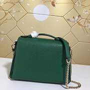 Gucci GG Flap Shoulder Bag On Chain Green 5103032 - 2
