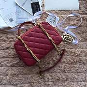 Forubags Chanel Bowling Bag A69924 wine red 24cm - 4