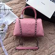 forubags chanel python bag pink - 6