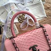 forubags chanel python bag pink - 5