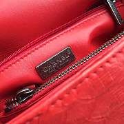 forubags chanel python bag red - 5