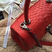 forubags chanel python bag red - 4