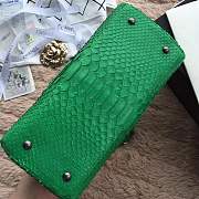 forubags chanel python bag green - 5