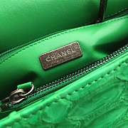 forubags chanel python bag green - 3