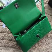 forubags chanel python bag green - 2