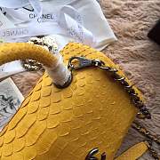 forubags chanel python bag yellow - 6