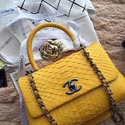 forubags chanel python bag yellow - 5