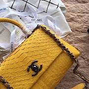 forubags chanel python bag yellow - 3