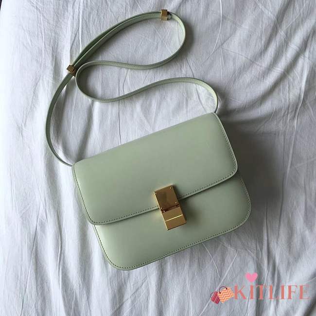 Forubags Celine Classis Box 24CM light green - 1