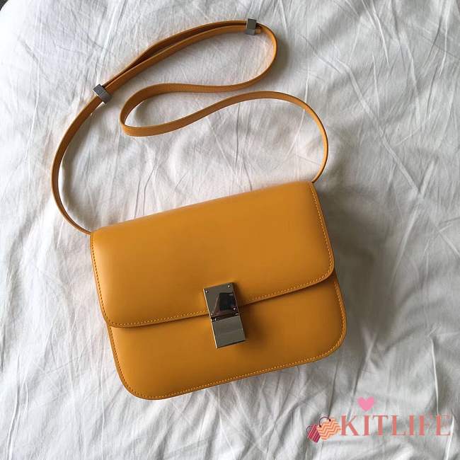 Forubags Celine Classis Box 24CM yellow - 1