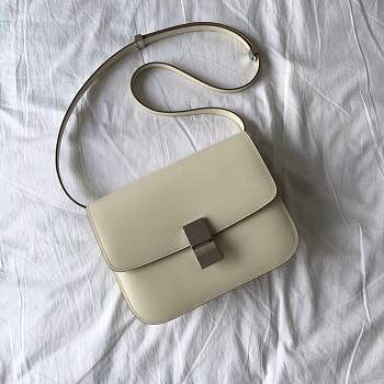 Forubags Celine Classis Box 24CM white